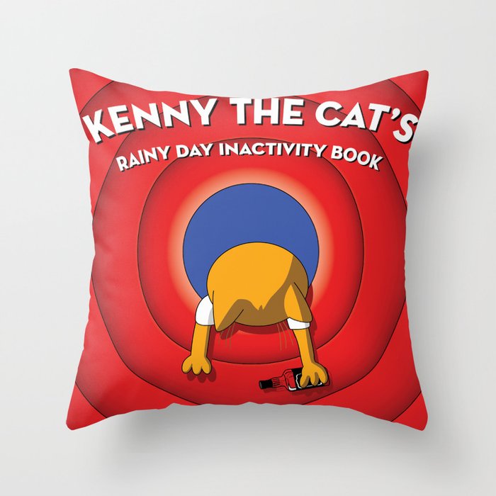 Kenny the Cat Throw Pillow