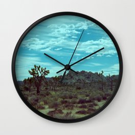 jtree i Wall Clock | Vintage, Curated, Landscape, Nature, Photo 