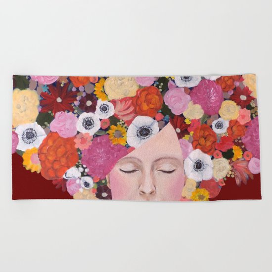 mes pensées Beach Towel