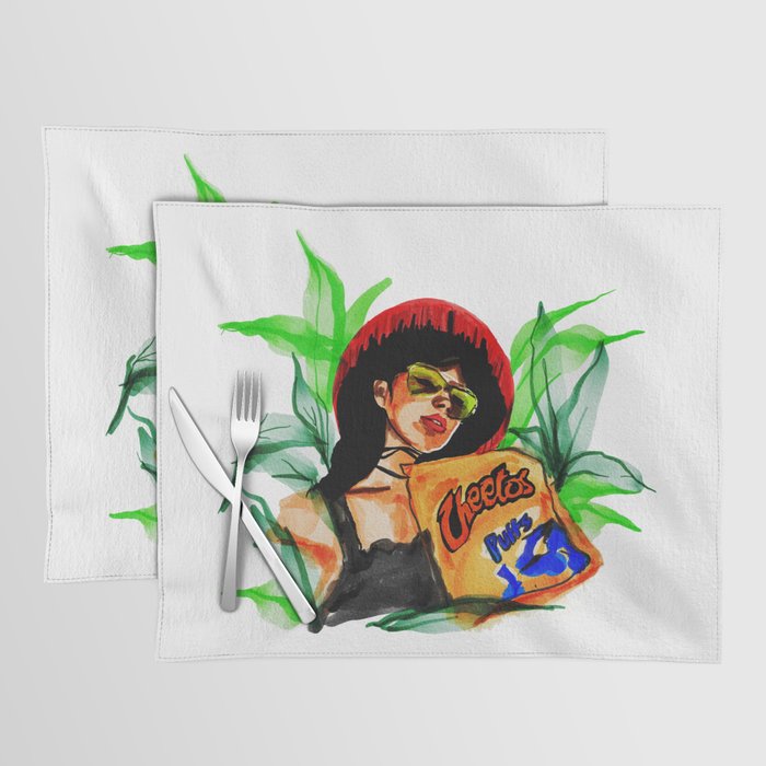 Hot Chips Placemat by Mala Hora Society6