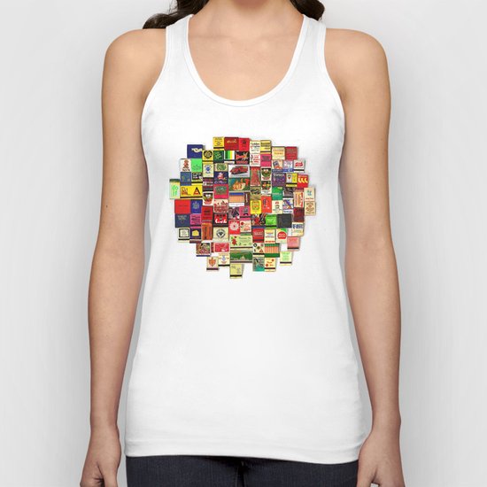 Antique Matchbooks Unisex Tank Top