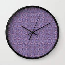 Groovy Colorful Ornate Funky Boho Hippie Abstract Digital Pattern 2 Wall Clock