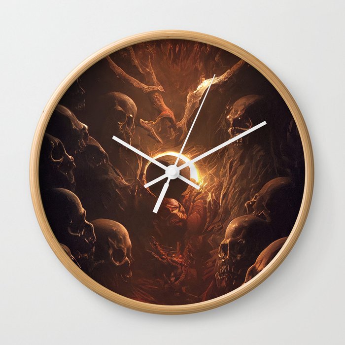 The Birth of a Necromancer Wall Clock