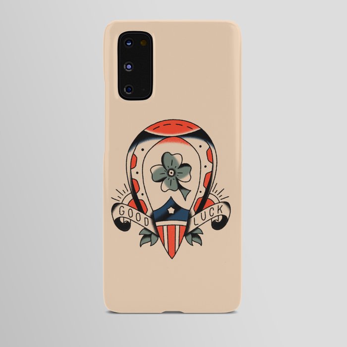 American traditional clover - good luck Android Case
