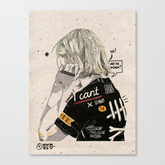 Heavy Thoughts. Canvas Print