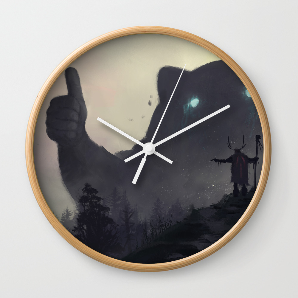 Yo Bro Is It Safe Down There In The Woods Yeah Man S Cool Wall Clock