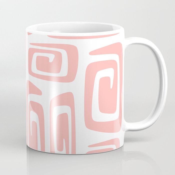 Mid Century Modern Cosmic Abstract 613 Peach Coffee Mug