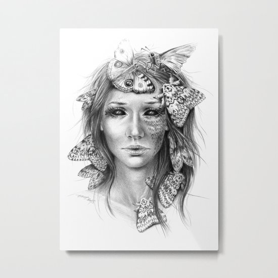 Butterfly caught Metal Print
