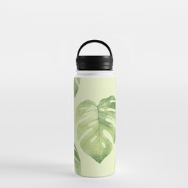 Monstera Leaf Seamless Pattern Water Bottle