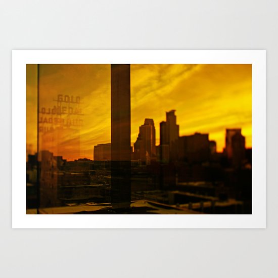 golden minneapolis Art Print