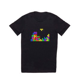 Tetris print design T Shirt