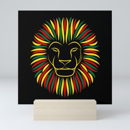 Rasta Reggae Island Lion | Twenty Four Wild Mini Art Print