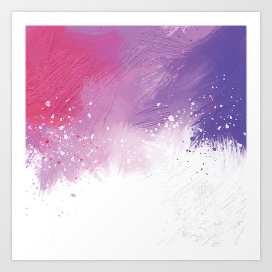 Paint Brushing Art Print