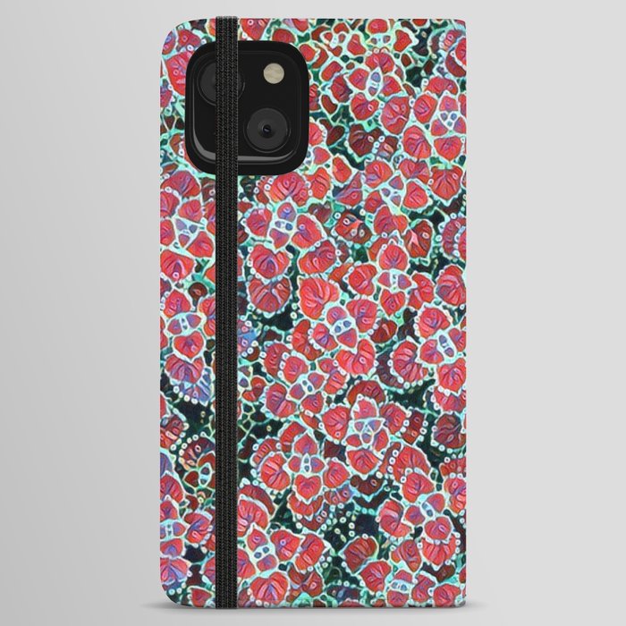 Purple Flower (Alyssum) Artwork Print iPhone Wallet Case