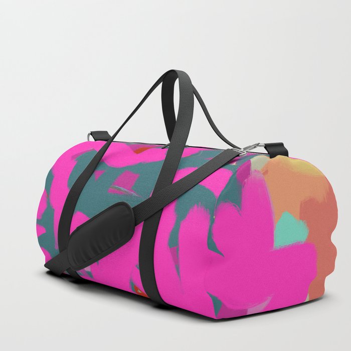 Pink and green duffle bag 2025