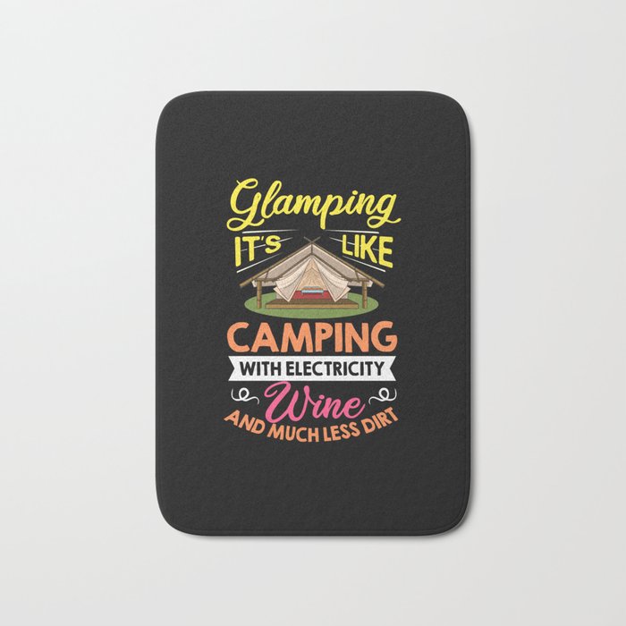 Glamping Tent Camping RV Glamper Ideas Bath Mat