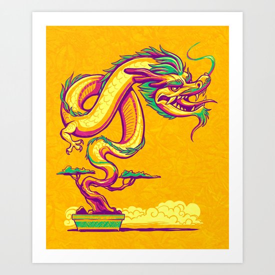 Bonsai Dragon Art Print