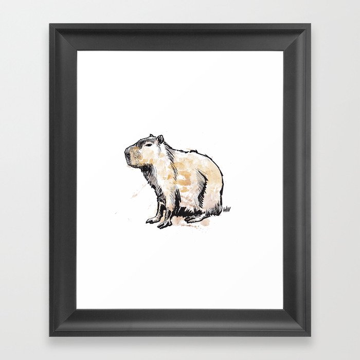 Capybara Framed Art Print