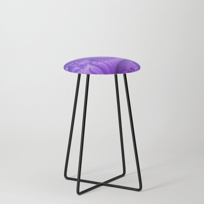 fractal spirals and colors -6- Counter Stool