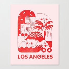 LOS ANGELES LOVE Canvas Print