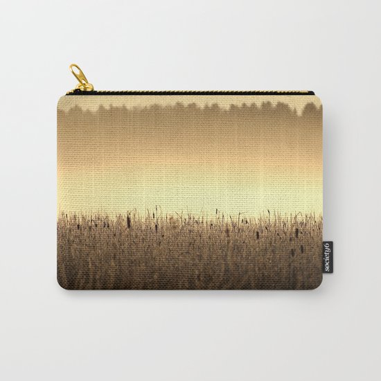 Bed Of Reeds In Golden Hour Carry-All Pouch