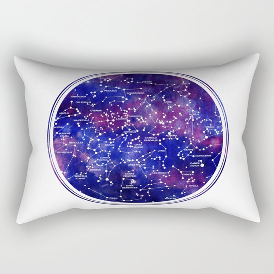 Star Map III Rectangular Pillow