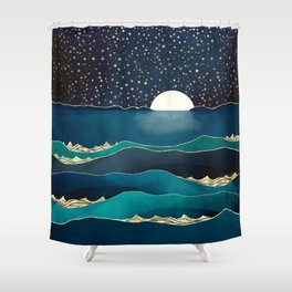 Moonlit Stars Shower Curtain
