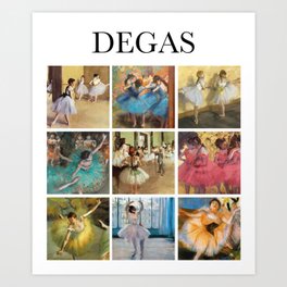 Degas - Collage Art Print