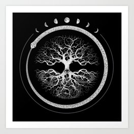 Ouroboros Tree of Life Art Print