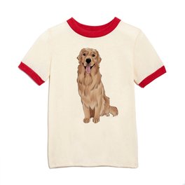 Golden Retriever Kids T Shirt