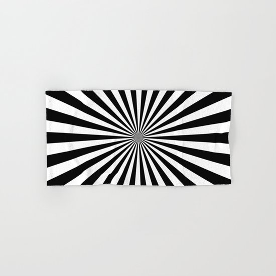Starburst (Black/White) Hand & Bath Towel
