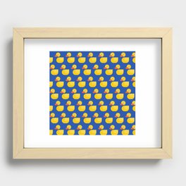 RUBBER DUCK PATTERN. Recessed Framed Print