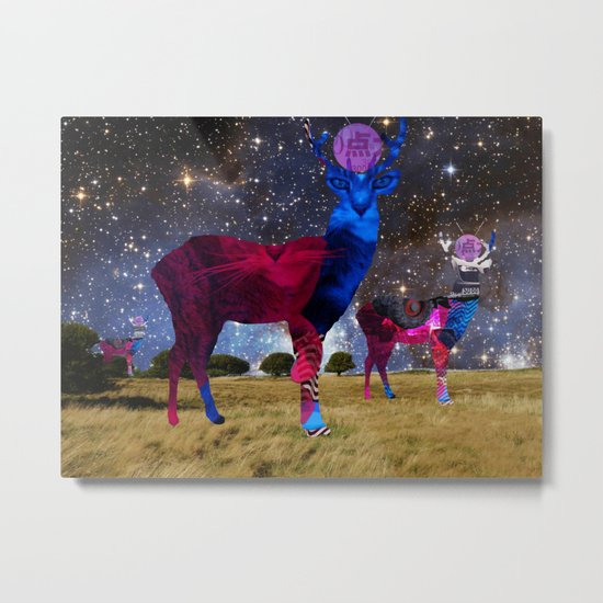 DeerInvasion - Unbelievable Nature Scene 3 Metal Print