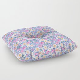 Periwinkle Garden Floor Pillow