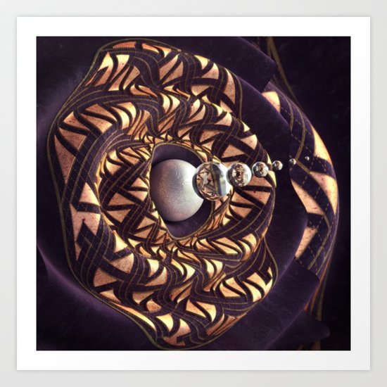 Bullseye Spiral Art Print