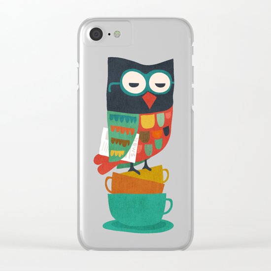 Morning Owl Clear iPhone Case