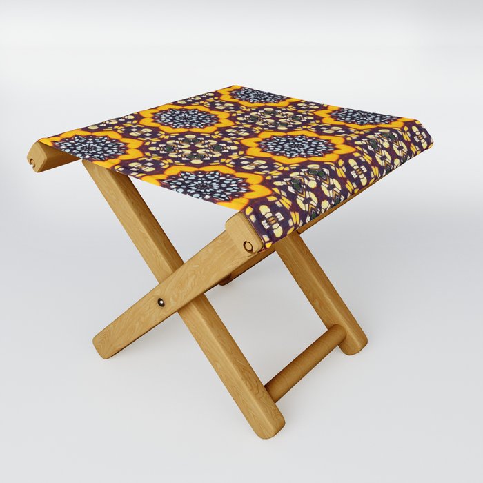 Distorted Butterfly Wing No 16 Folding Stool