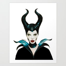 Maleficent (Angelina Jolie) Art Print