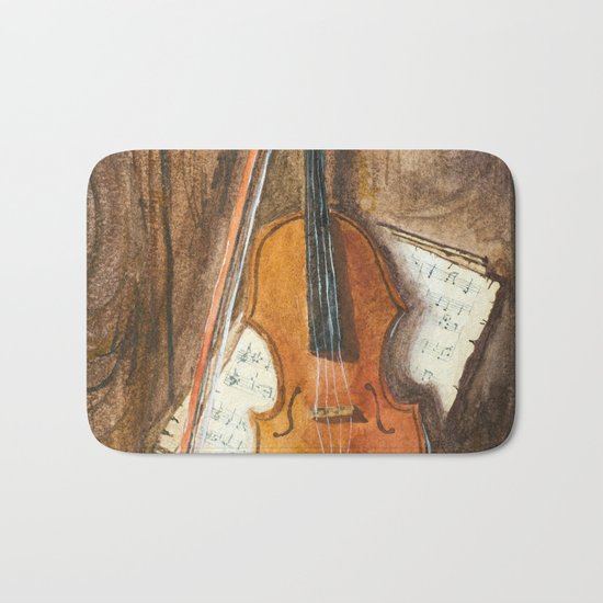 The Violin Bath Mat