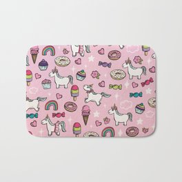 Pink Unicorns & Sweet Daydreams Bath Mat