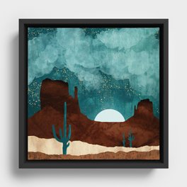 Desert Night Framed Canvas