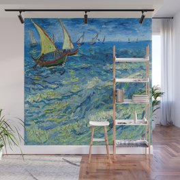 Vincent van Gogh The Sea at Saintes-Maries, 1888  Wall Mural