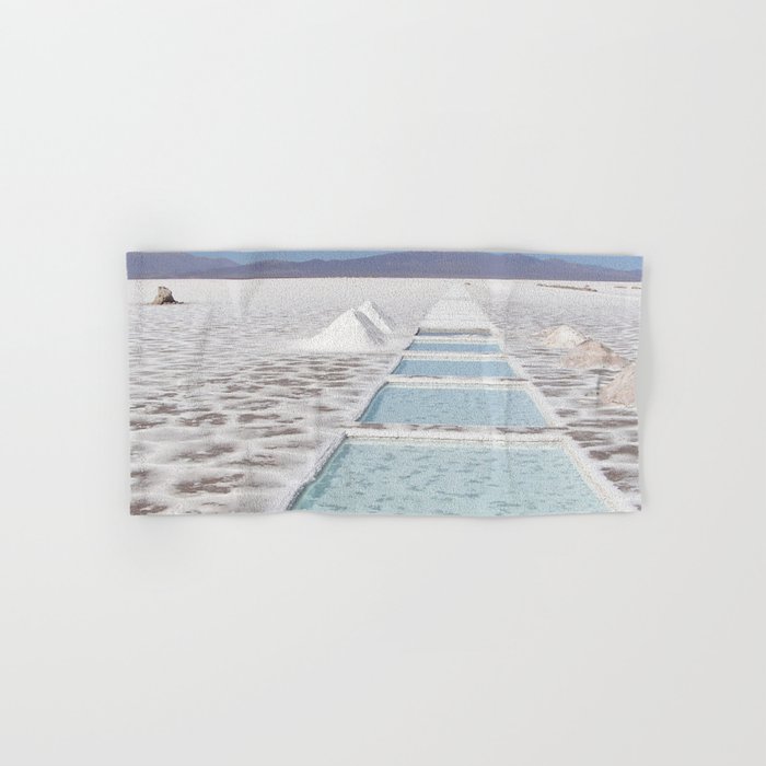 Argentina Photography - Salinas Grandes Under The Blue Sky Hand & Bath Towel