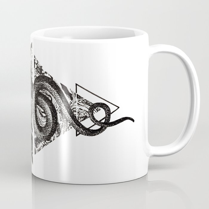 Snake Marbling and Triangles Coffee Mug