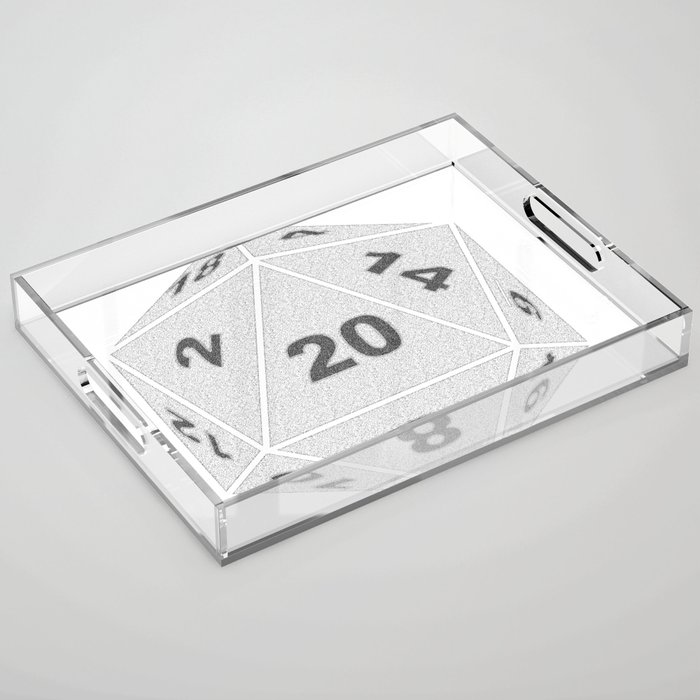 20 Sided Dice Acrylic Tray