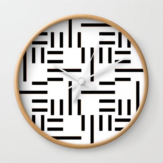 Kemper Black & White Wall Clock