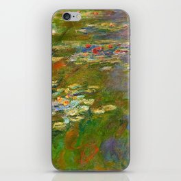 1918 Waterlily oil on canvas. Claude Monet.   iPhone Skin