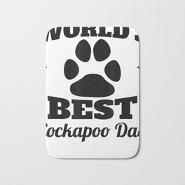 Mens World's Best Cockapoo Dad Dog Owner Bath Mat