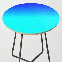 Electric Blue Ombre flames / Light Blue to Dark Blue Side Table