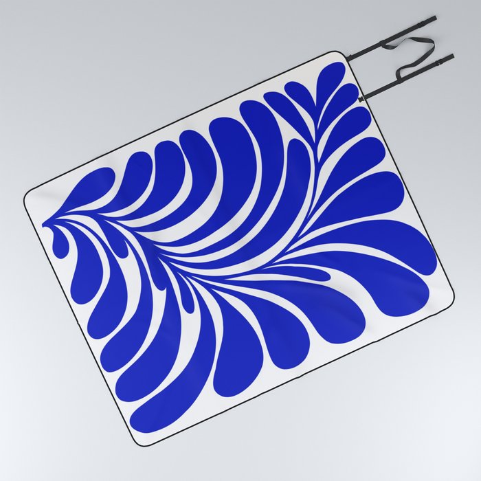 Infinity Blue Leaf - Matisse Picnic Blanket